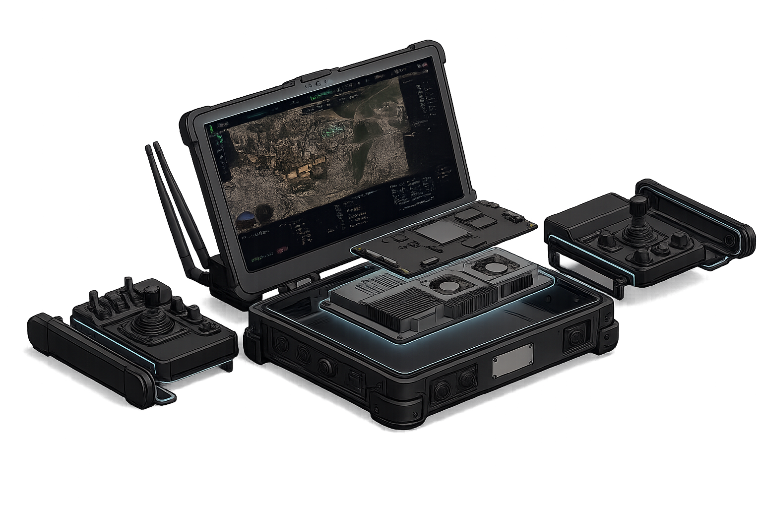 Vikasana Command — ground control station interface for military drone fleet management